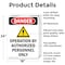 Signmission Safety Culture Sign, 18 in Width, Aluminum, Rectangle OS-2PACK-DS-A-1824-V-1510 - alternate 5
